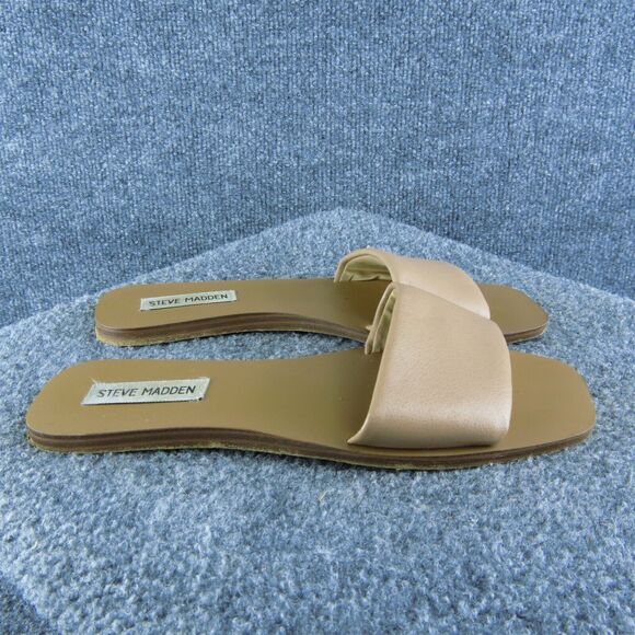 Steve Madden Isabel Women Slide Sandal‎ Shoes Size 8.5 Medium Beige Synthetic - Picture 4 of 10